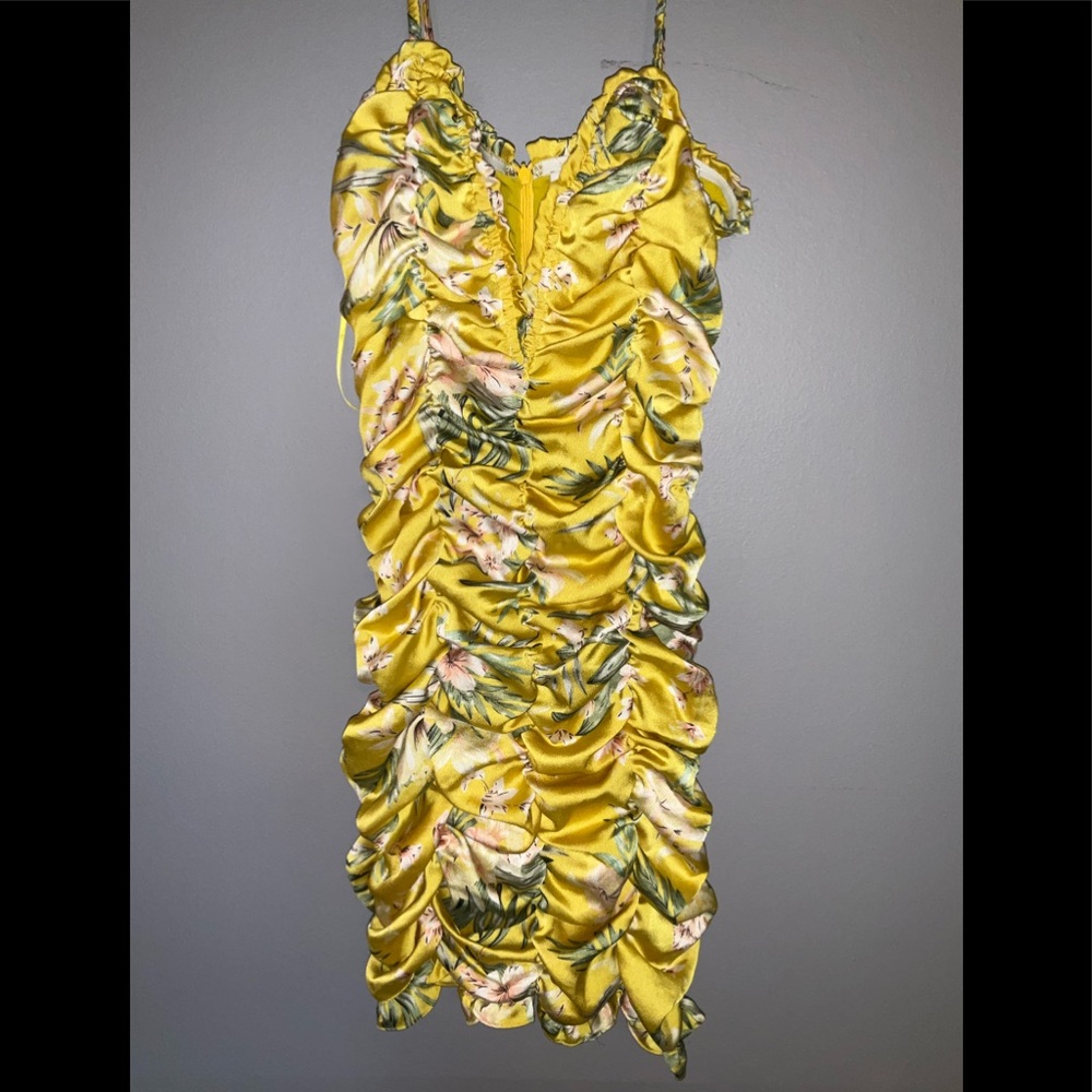 Sun kissed mini ruffle dress